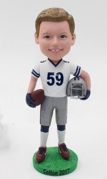 Custom football bobblehead- boy