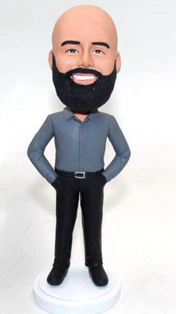 Custom boss bobblehead doll