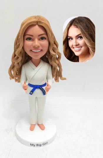 Custom Jiu Jitsu bobblehead female