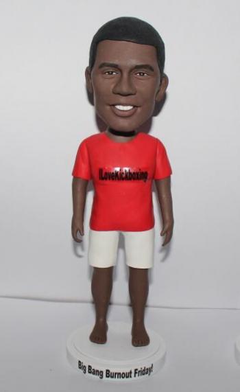 Personalized casual male bobble head