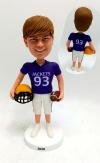 Custom football player bobblehead