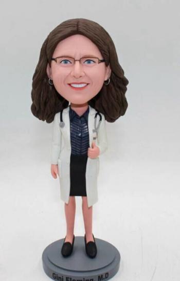 Custom bubblehead doll Female doctor