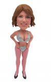 Custom Showgirl Bobblehead in Sparkling Outfit – Funny Bachelorette Party Gift