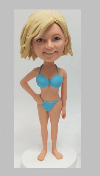 Custom bobblehead bikini girl