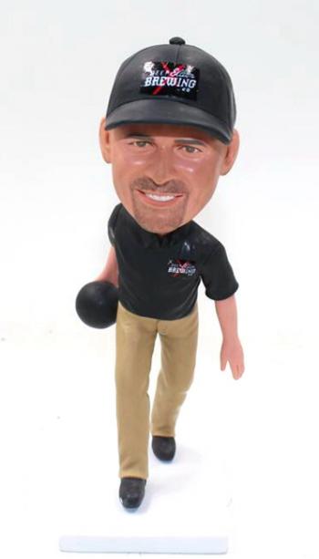 Personalized bowling bobblehead