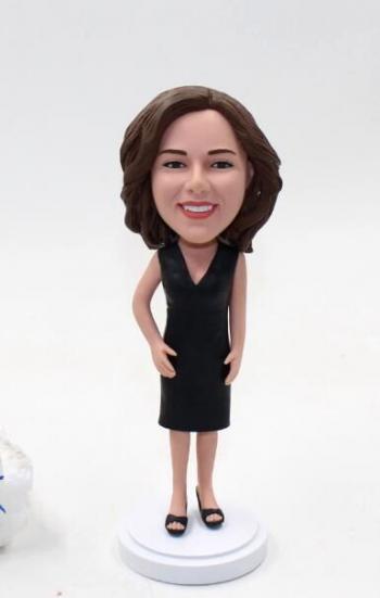 Fashion lady custom bobblehead