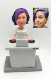 Custom DJ female bobblehead