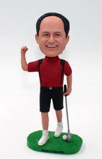 Personalized Golfer Bobbleheads doll