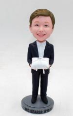 Custom bobble head doll-Ring Bearer