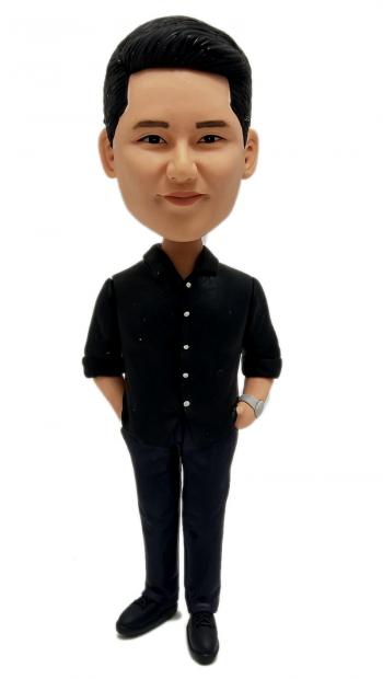 Custom bobblehead causal man