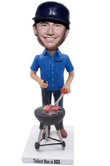 Custom grilling bobblehead