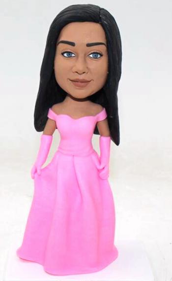 Custom bobblehead bridesmaid sweet girl