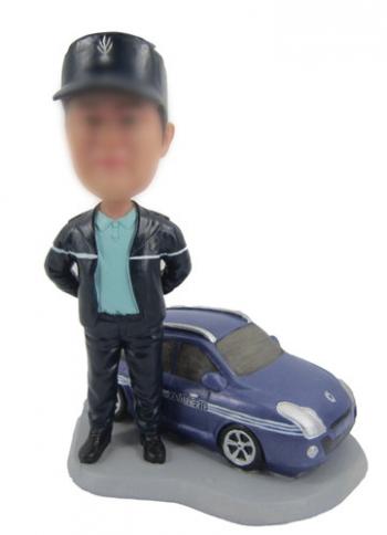 Custom bobbleheads with car