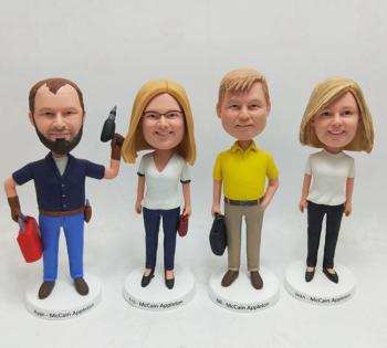Custom bobbleheads for colleagues Christmas gift