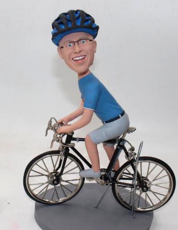 Custom Male Cyclists Bobbleheads