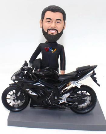 Custom biker Bobbleheads