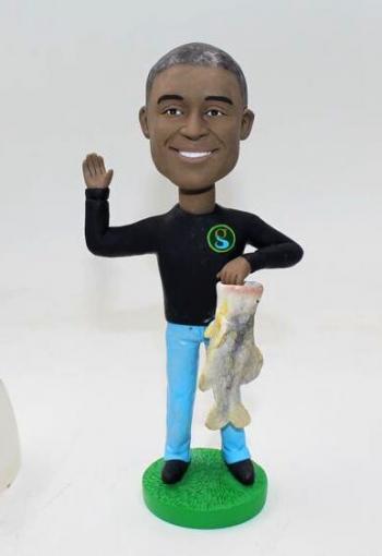 Custom Fisherman bobblehead