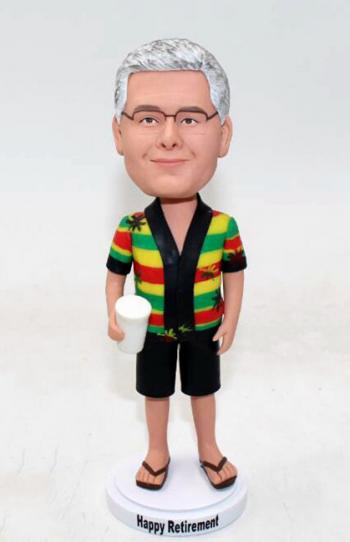 Custom bobblehead doll-Retirement Make Bobble heads