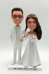 Custom bobbleheads wedding cake topper