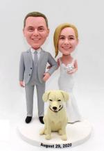 Custom bobbleheads doll-Wedding cake topper [C4665]