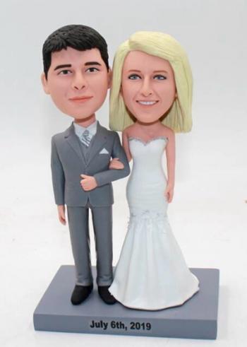 Personalized wedding cake toppers