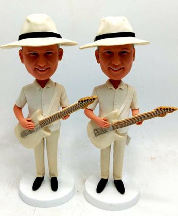 Custom guitar player bobblehead