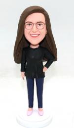 Custom lady bobblehead look like you