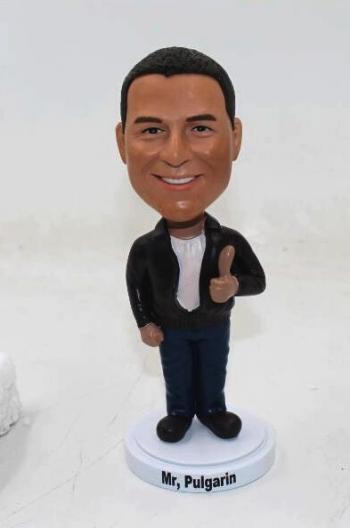 Thumbs-up custom bobblehead