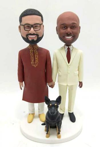 Personalized gay wedding gifts bobble heads