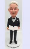 Custom bobblehead wedding officiant the reverend