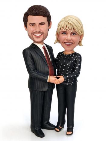 Custom Couple Bobblehead – Personalized Wedding & Anniversary Gift for Husband and Wife