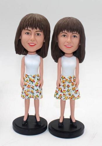 Custom bobbleheads- female in dress