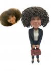 Custom lawyer bobblehead with big afro