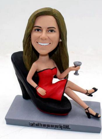 Personalized Bobbleheads Sexy lday on heels