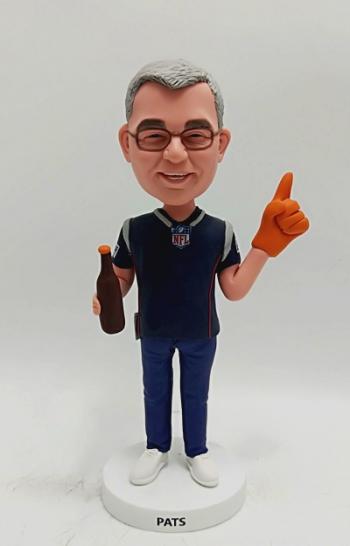 custom Bobbleheads-Pats Fan