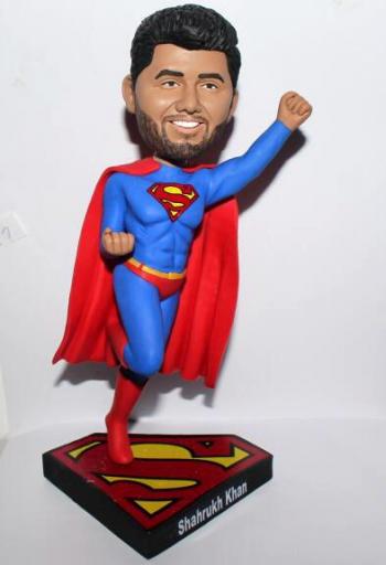 Custom Super dad super boss bobblehead doll