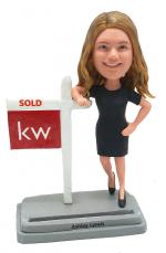 Custom Bobblehead Realtor Real Estate Agent [c6900]