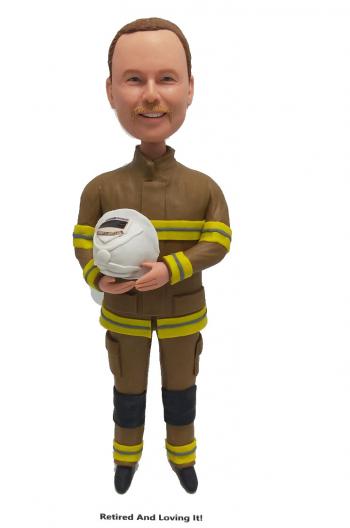 Custom fireman bobblehead doll