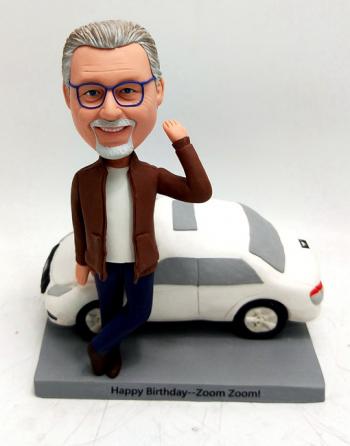 Custom bobbleheads with car