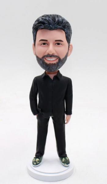 Custom bobbleheads doll-Man in Casual