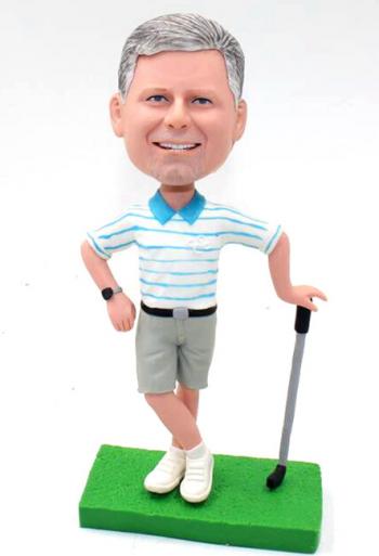Custom golf bobblehead Make Bobble heads for boss