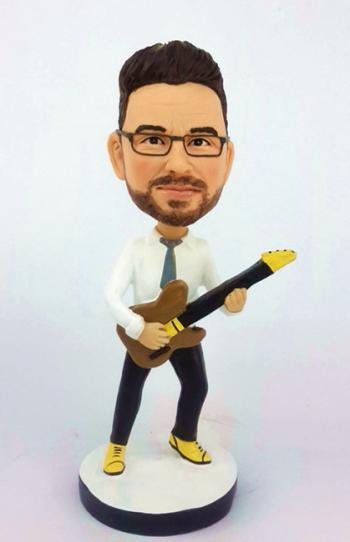 Personalized Bobbleheads Guitar Player