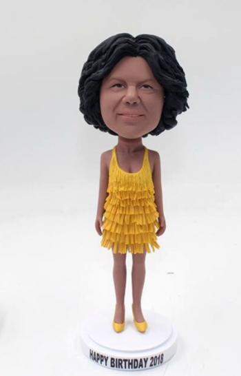 Custom Bobbleheads-Lady in dress