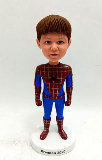 Custom Spider superhero bobble head