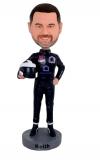 Custom race car bobblehead