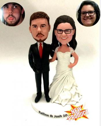Wedding Cake Topper Bobbleheads