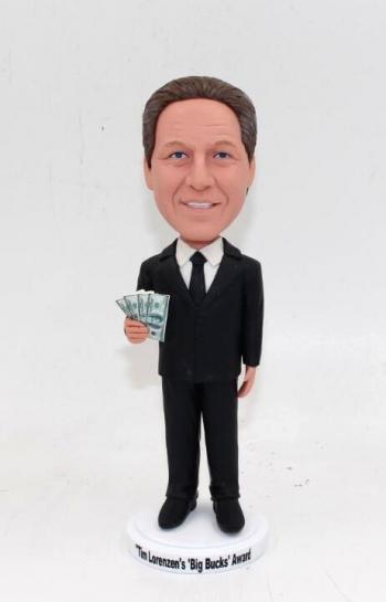 Make Bobble heads for boss bobblehead with dollars