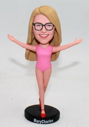 Custom bobbleheads doll-Gymnast