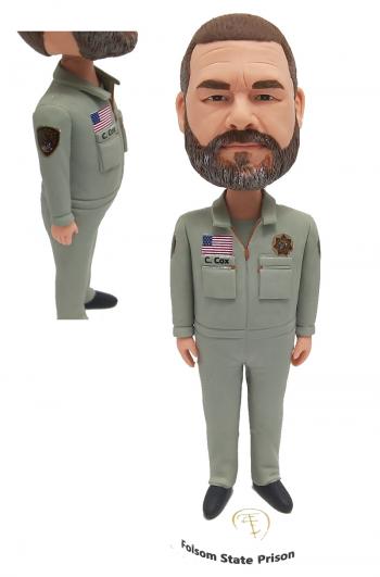 Correctional officer custom bobblehead doll