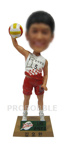 Custom volleyball Bobblehead Doll